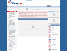 Tablet Screenshot of panama-museums.com